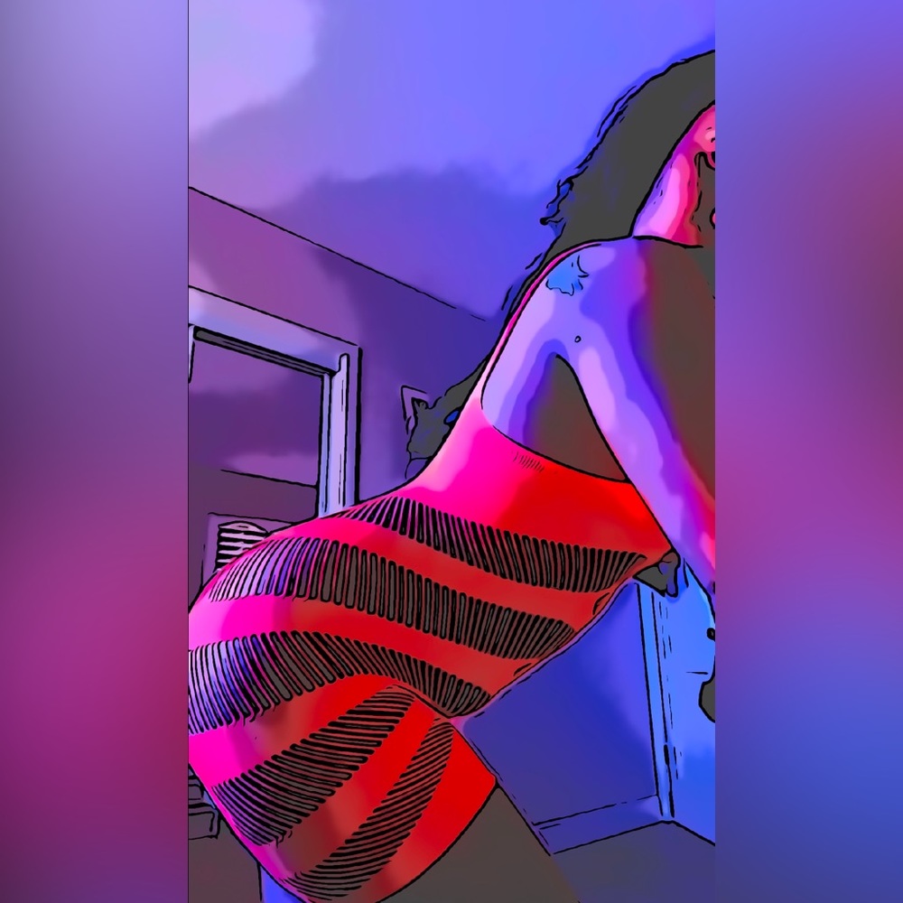 Neon Orange OS Tank Dress